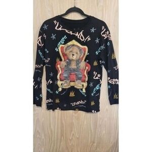 Hustle Gang Boys XL Black Legend Teddy Bear Throne. Hip Hop OG Gang, Hustle Gang